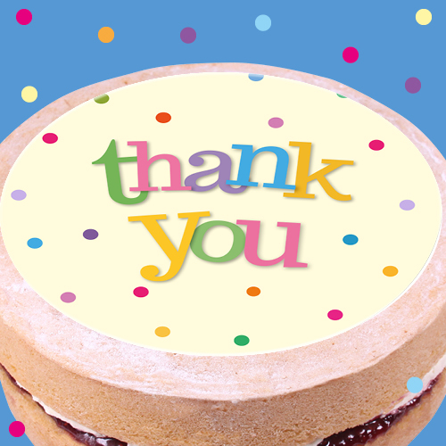 The cake to say thank you to teachers