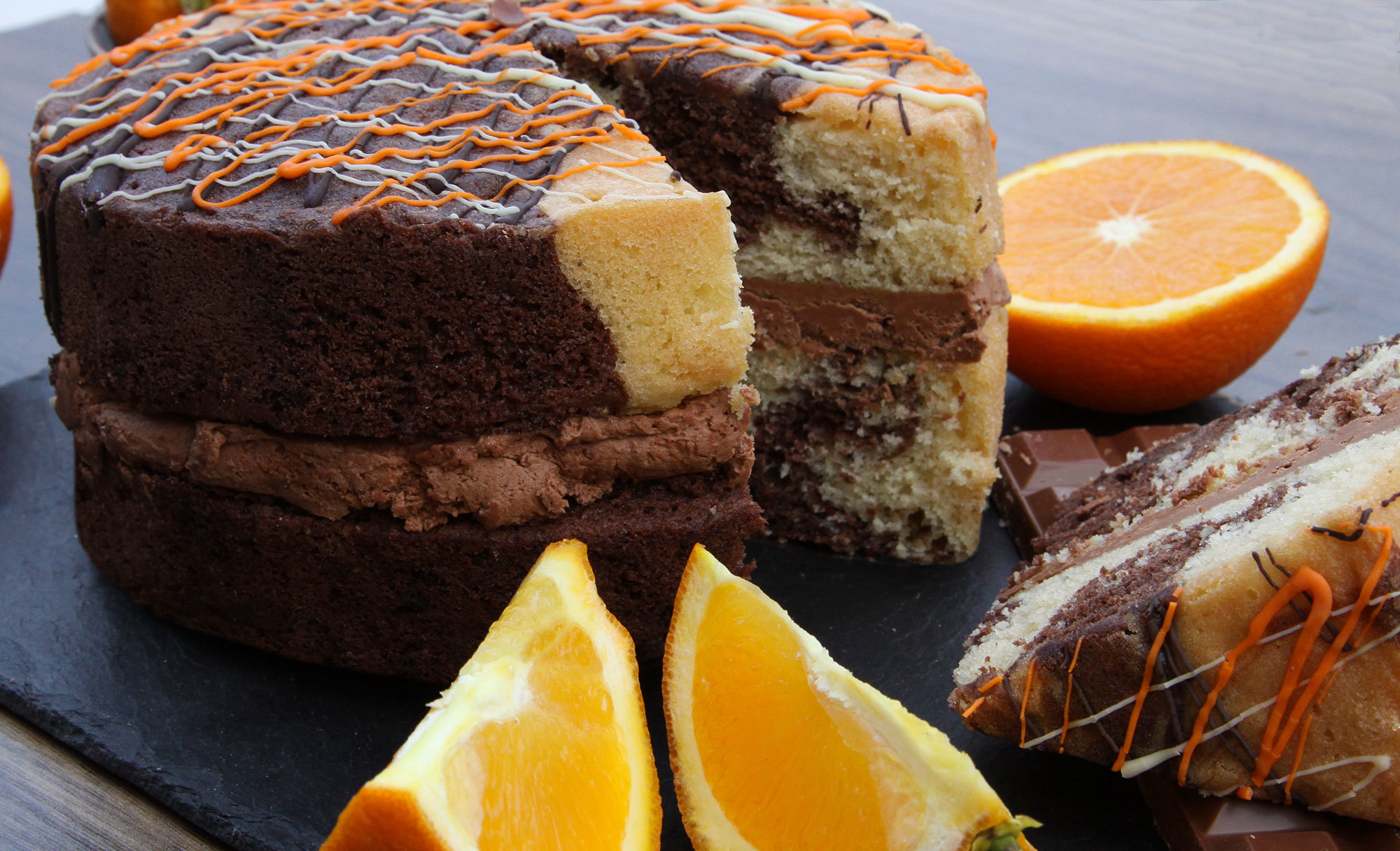 Chocolate Orange Sponge cake Wedge, £9.99
