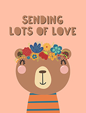 Sending Lots of Love Bear - Letterbox Gifts - Teddy Bear Day 2021