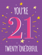 Twenty wonederful - Happy Birthday Card