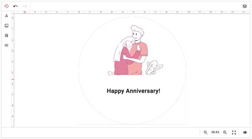 Add text to your Photo Cake Topper
