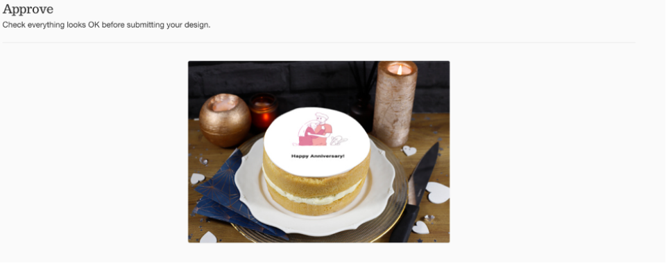 Preview your Photo Cake Topper Design