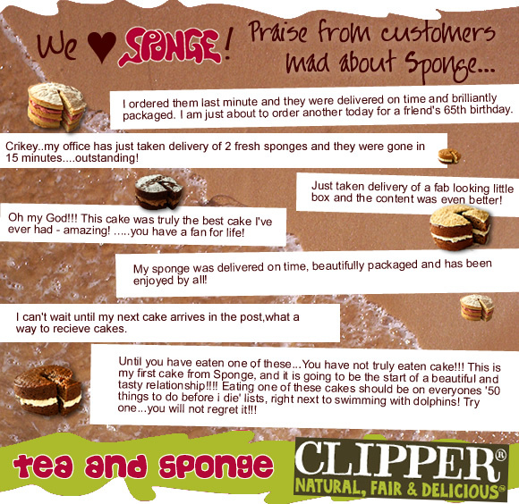 We heart Sponge! Praise from customers mad about Sponge...