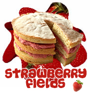 Strawberry Fields Sponge cake