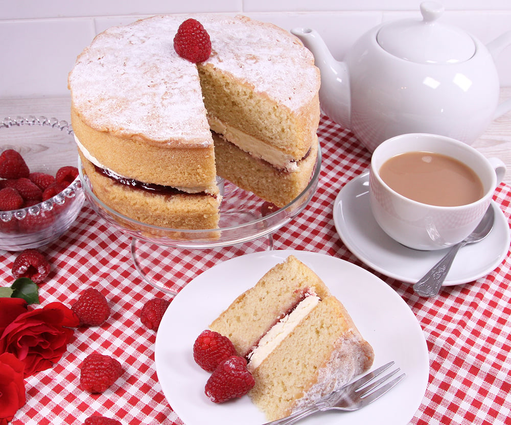 Celebrate the weekend with a SPONGE Friday! Order by Thursday 2pm for delivery on Friday! £9.99 for a Victoria Sponge Friday!