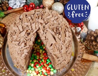 Gluten Free Christmas Pinata Cake