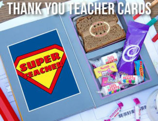 超级老师谢谢老师蛋糕卡 - 礼物给老师
