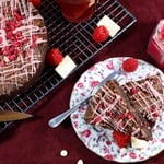 Raspberry & White Chocolate Brownie