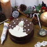 Choc Cake With Xmas Dec Kit