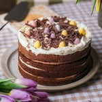 Triple Chocolate Mini Eggs Cake