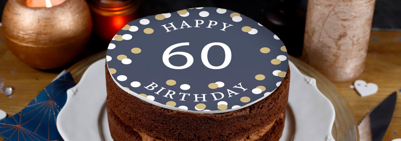 60th Cakes - Number Cakes - Blog Banner