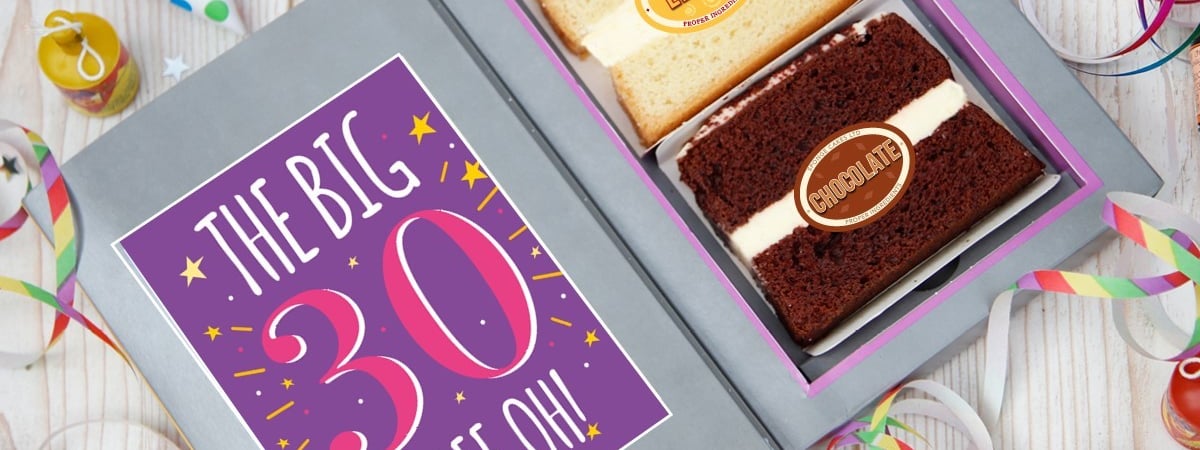 30th Birthday Card - Happy Birthday Cake Cards