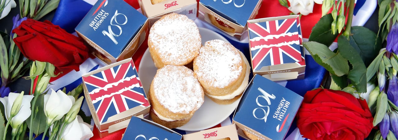 British Airways 100 year celebrations with Sponge Cakes!