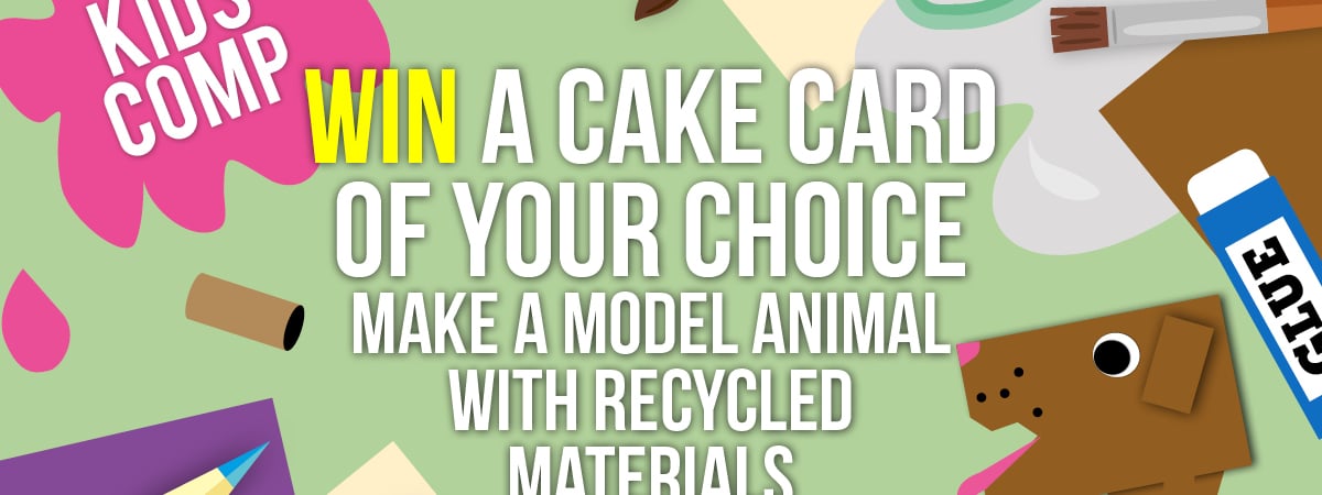 Cake Card Kids Competition - Make a Model animal