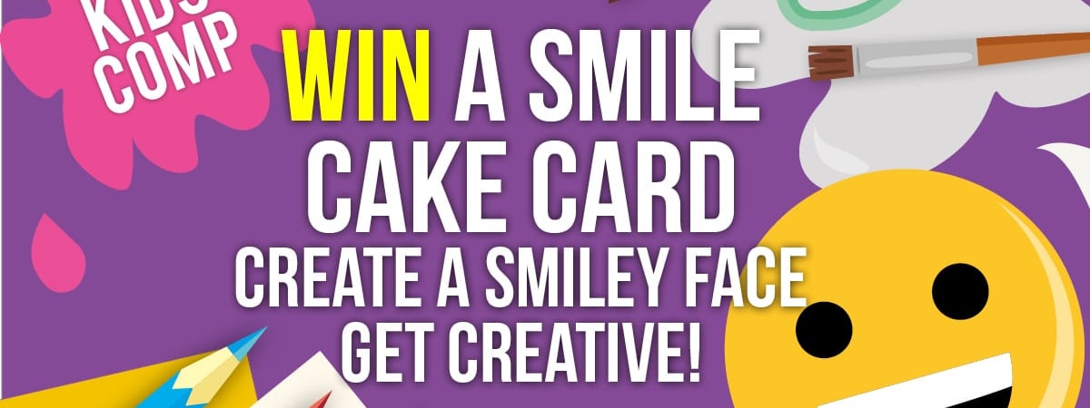 Smiley Face Kids Cake Card Competition