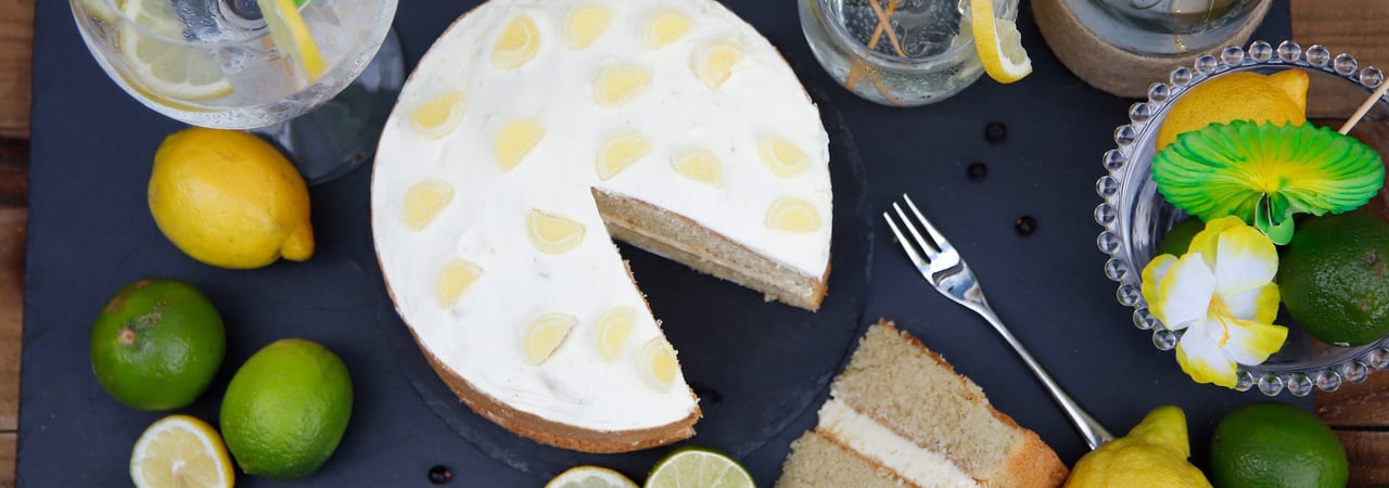 Gin and Tonic Cake - top view