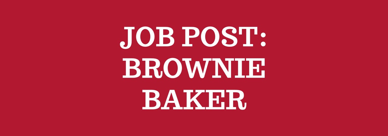 Job post Brownie Baker Hero