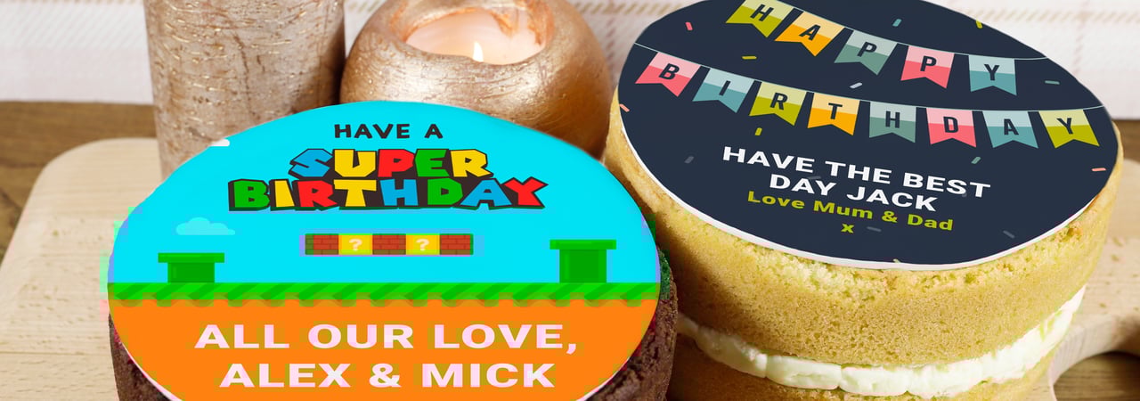 Pictures on Birthday Cakes - Photo Cakes - Blog Banner