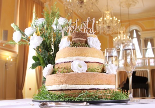 Tiered Wedding Cake - 2 tier wedding cakes - two tier rustic wedding cake - Sponge Guide