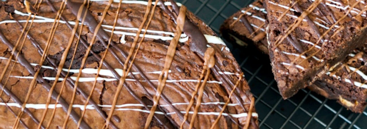 Round Chocolate Brownies - Triple Chocolate