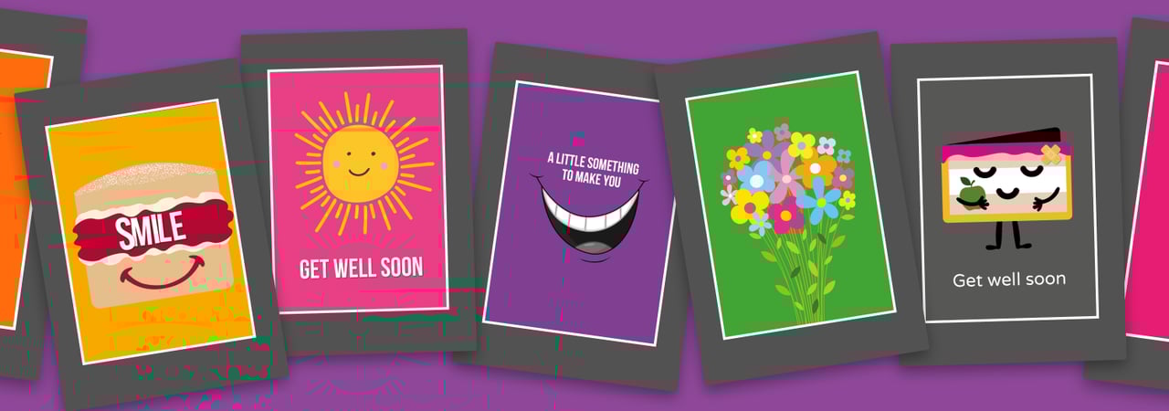 Get well soon cards - Letterbox cakes - Cake Card