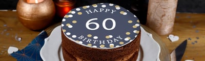 60th Cakes - Number Cakes - Cake Makers Wigan - Blog Banner