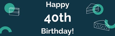 40th Birthday Cake - Blog Banner