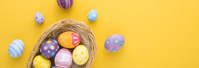 Easter Eggs Banner