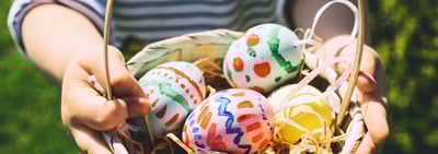 Easter Basket with Eggs