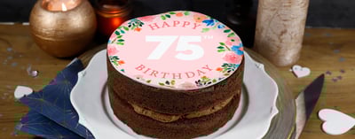 75th Birthday Cake - Happy 75th Birthday - Blog Banner