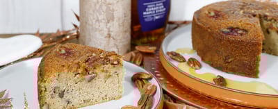 Maple Pecan - No Refined Sugar Cakes - blog banner