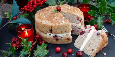 Gluten Free Orange and Cranberry Cake - Gluten Free Christmas Cakes - Blog Banner