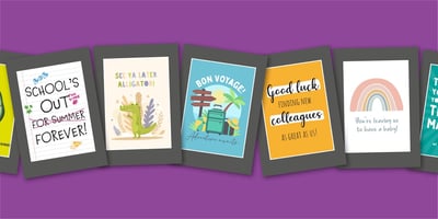 Leaving Cards - Occasions - Sorry You're Leaving Cards - Cake Card - Letterbox Gifts