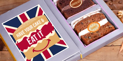 Letterbox Gifts Under £10 - Cake Cards - Letterbox Gift for her - Letter box cake - blog banner