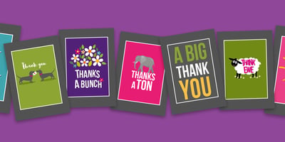 Thank You Card Banner
