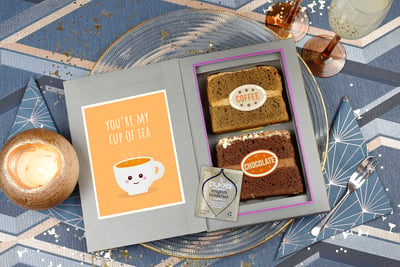Cake Card with Tea Bag