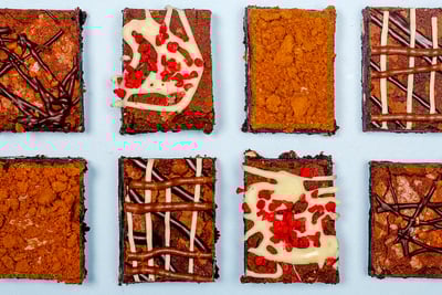 Mixed Brownie Close-up
