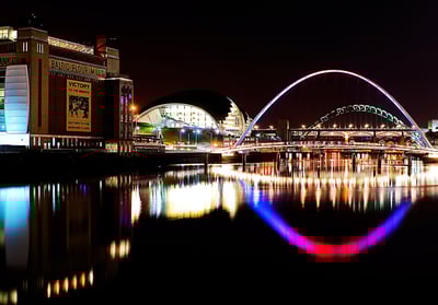 Newcastle at Night - Cakes Delivered Newcastle - Blog Banner