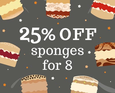 Sponge Club September Offer - 25% off Sponges for 8 - Banner