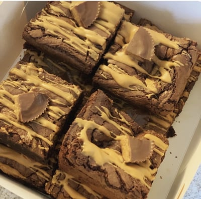 Peanut Butter Brownies by Bryony