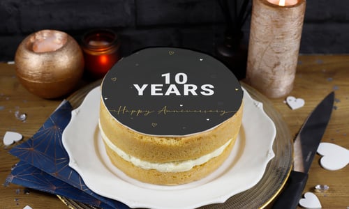 10 year anniversary deals cake