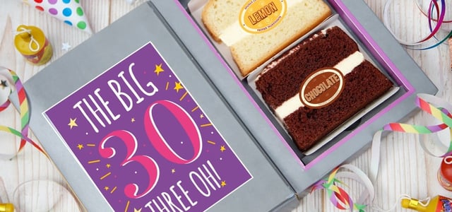 30th Birthday Card - Happy Birthday Cake Cards