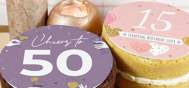 Bespoke Birthday Cakes - Two Number Cakes side by side - Blog banner