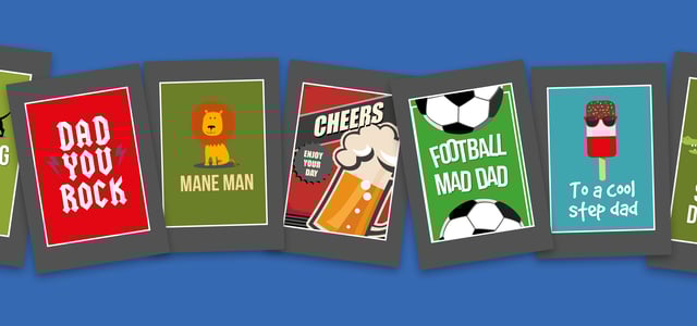 Fathers Day Cards Banner