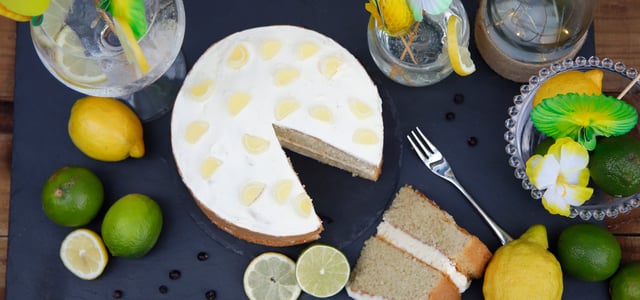 Gin and Tonic Cake - top view