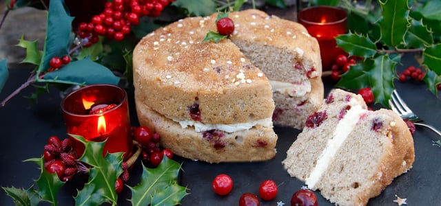 Gluten Free Orange and Cranberry Cake - Gluten Free Christmas Cakes - Blog Banner