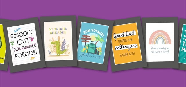 Leaving Cards - Occasions - Sorry You're Leaving Cards - Cake Card - Letterbox Gifts