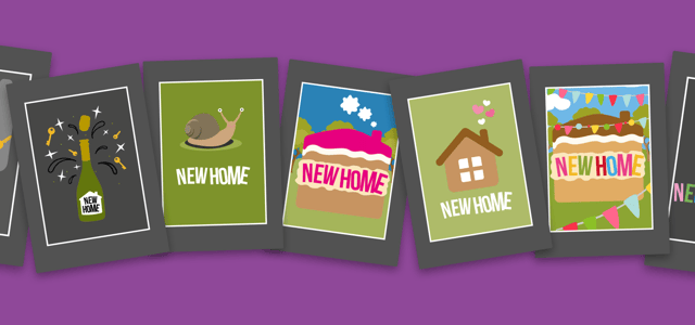 New home Cake Cards