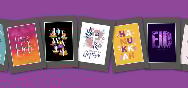 Religious Occasion Cards Banner