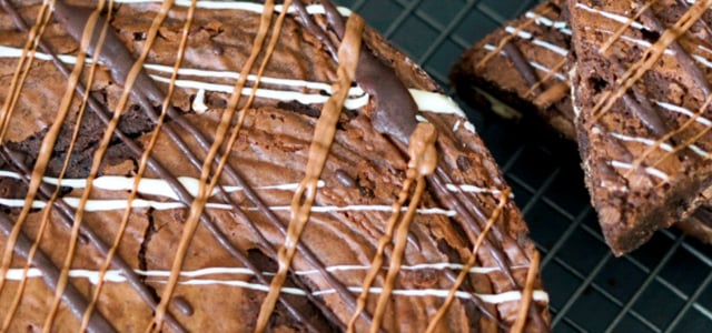 Round Chocolate Brownies - Triple Chocolate